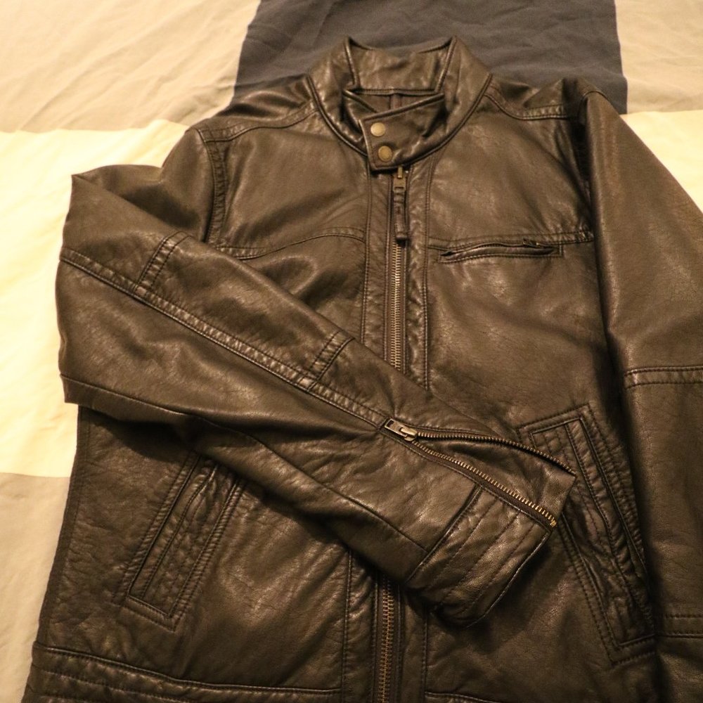 Hollister Faux Leather Moto Jacket